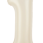 Balon folie figurina crem cifra 1, 100cm