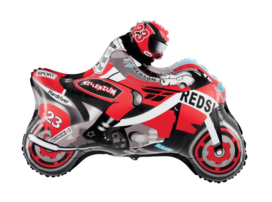 Balon folie figurina Motocicleta Rosie, 66x53cm. Balon folie figurina Motocicleta Rosie, 66x53cm.