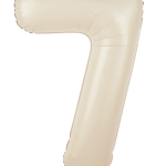 Balon folie figurina crem cifra 7, 100cm