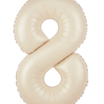 Balon folie figurina crem cifra 8, 100cm
